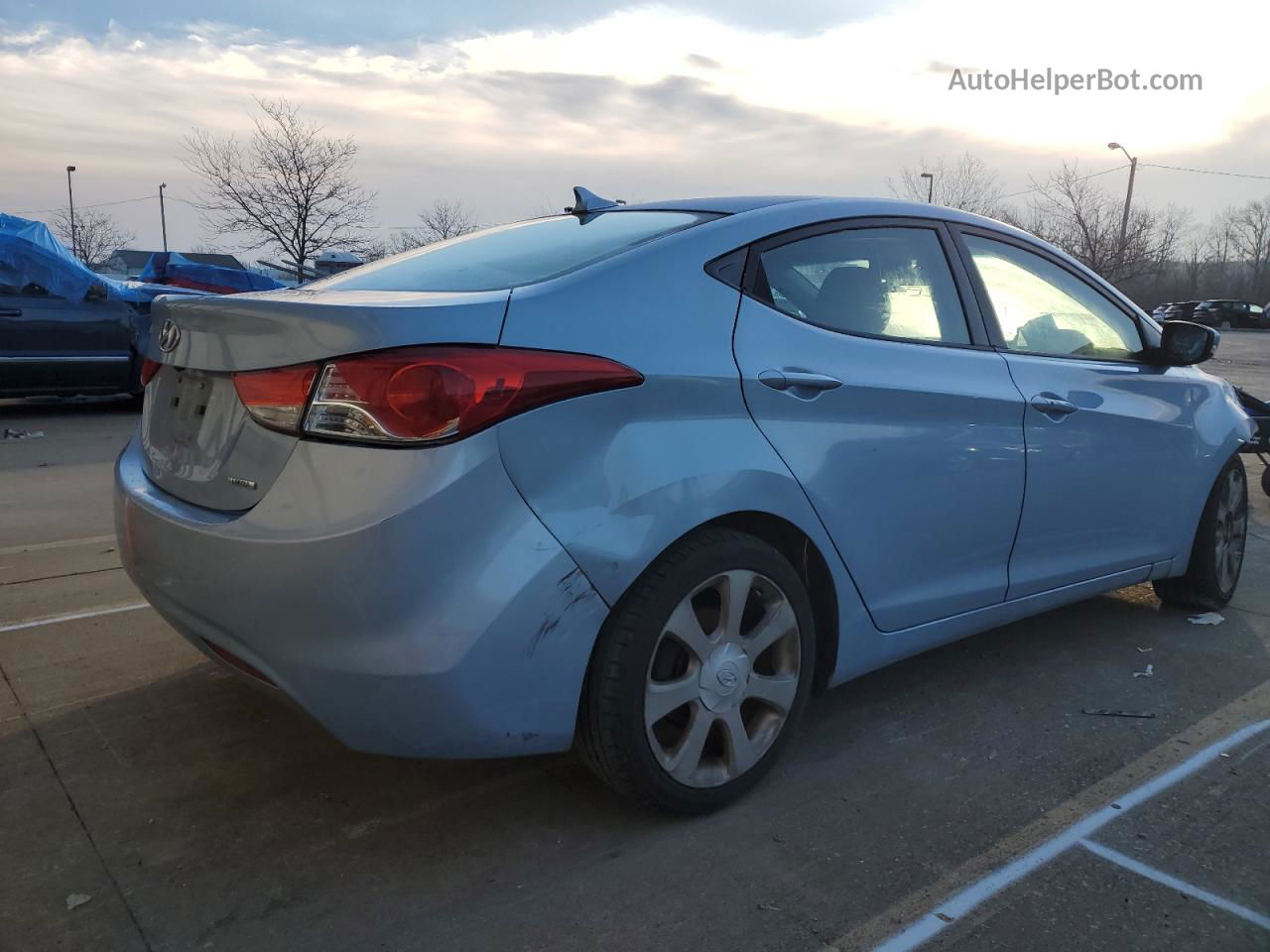 2011 Hyundai Elantra Gls Blue vin: KMHDH4AE3BU140627