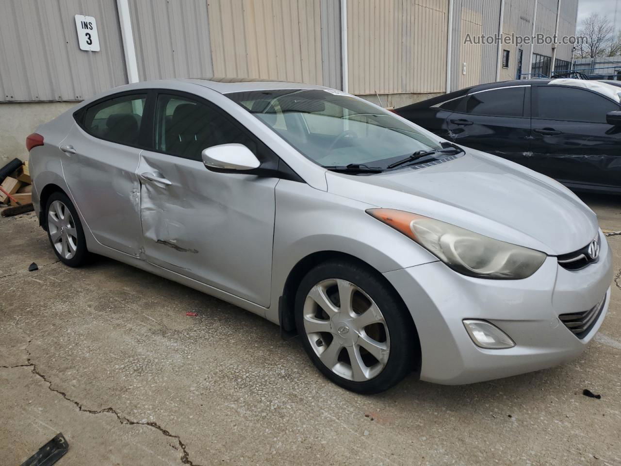 2011 Hyundai Elantra Gls Silver vin: KMHDH4AE3BU156987