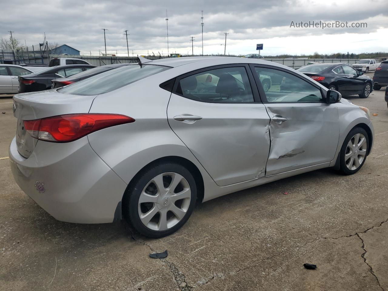 2011 Hyundai Elantra Gls Silver vin: KMHDH4AE3BU156987