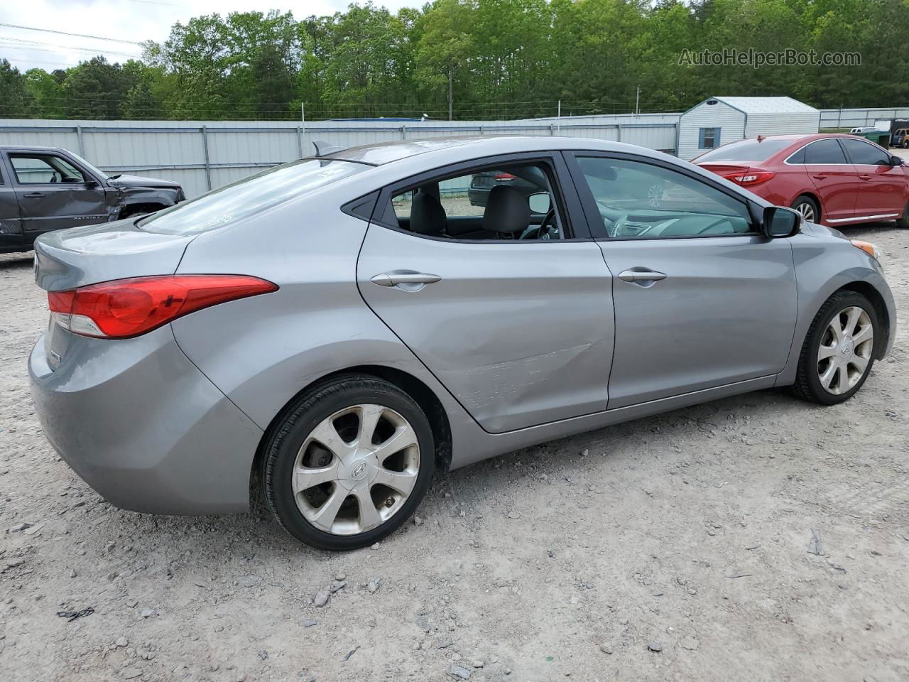 2012 Hyundai Elantra Gls Gray vin: KMHDH4AE3CU262065