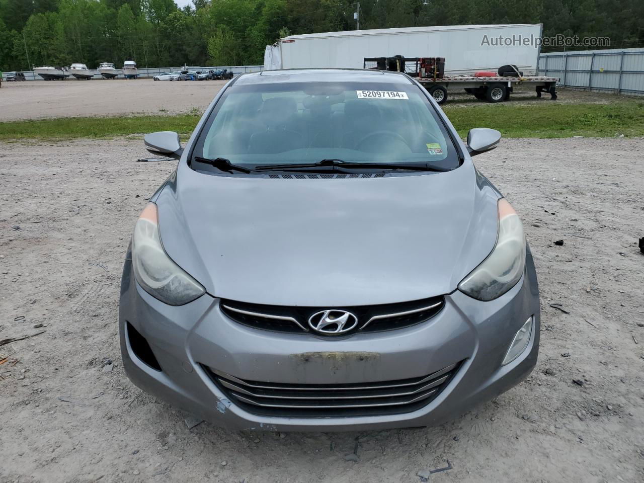 2012 Hyundai Elantra Gls Gray vin: KMHDH4AE3CU262065