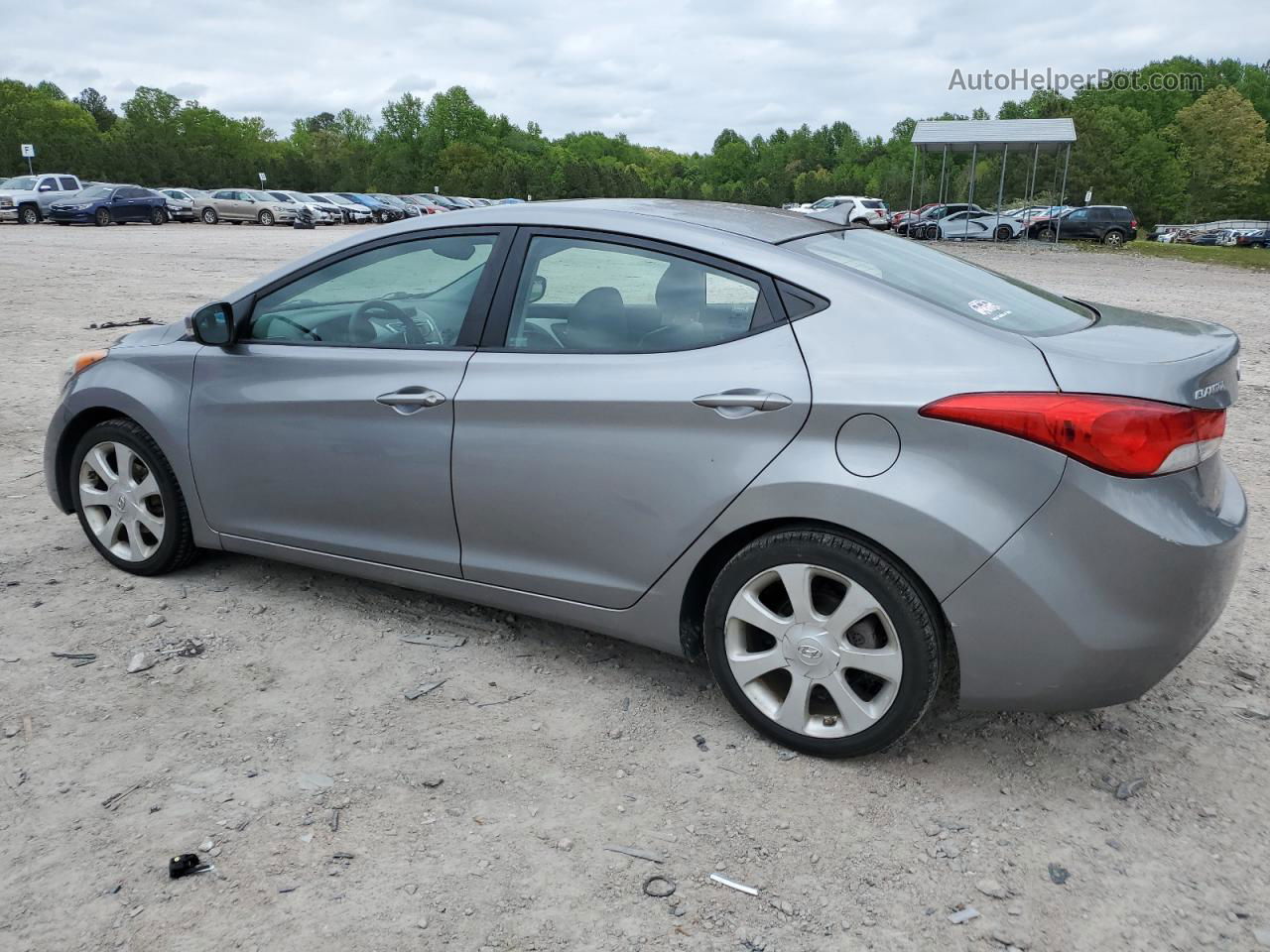 2012 Hyundai Elantra Gls Gray vin: KMHDH4AE3CU262065