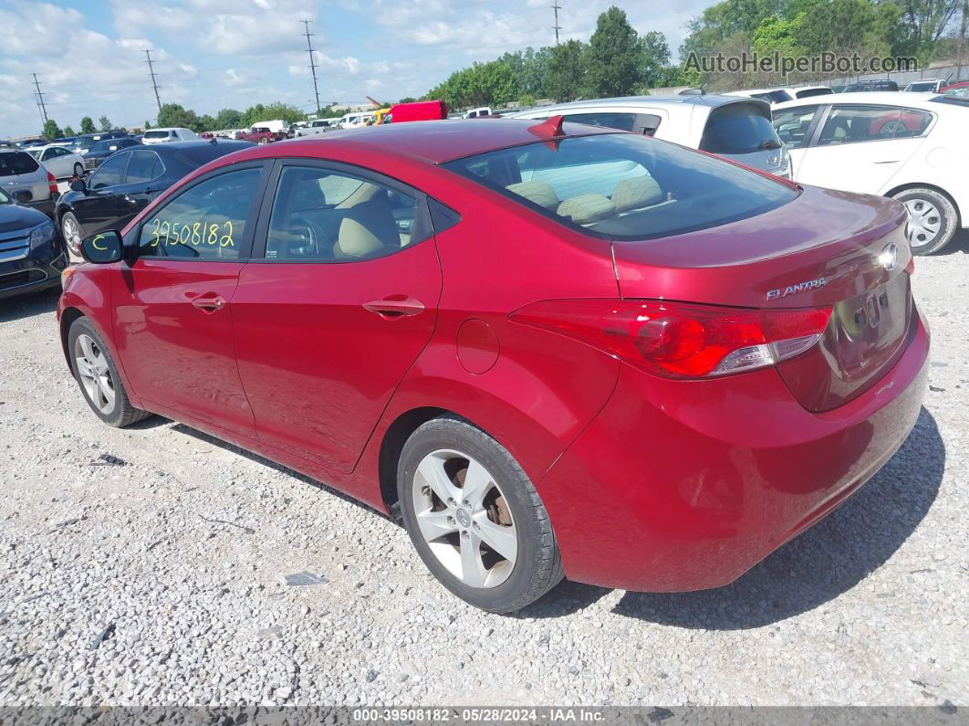 2012 Hyundai Elantra Gls (ulsan Plant) Red vin: KMHDH4AE3CU294224