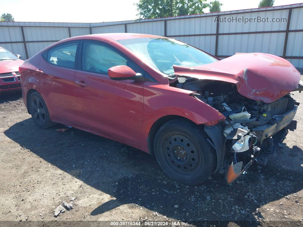 2012 Hyundai Elantra Gls (ulsan Plant) Red vin: KMHDH4AE3CU331272