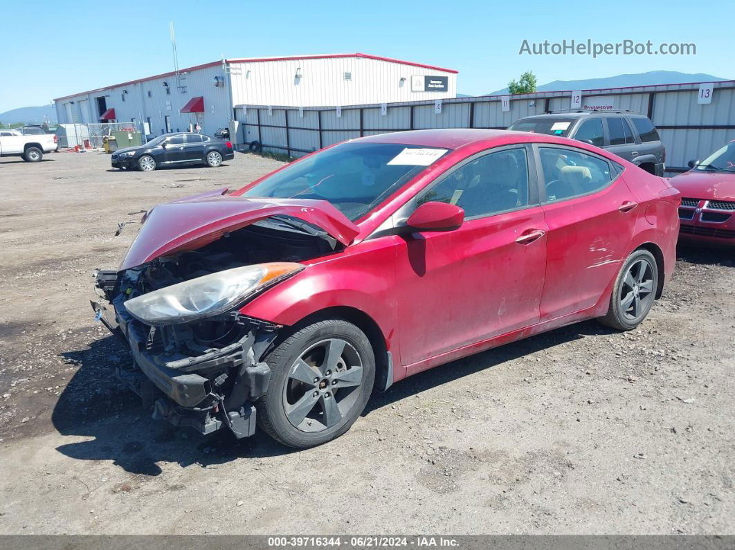 2012 Hyundai Elantra Gls (ulsan Plant) Красный vin: KMHDH4AE3CU331272