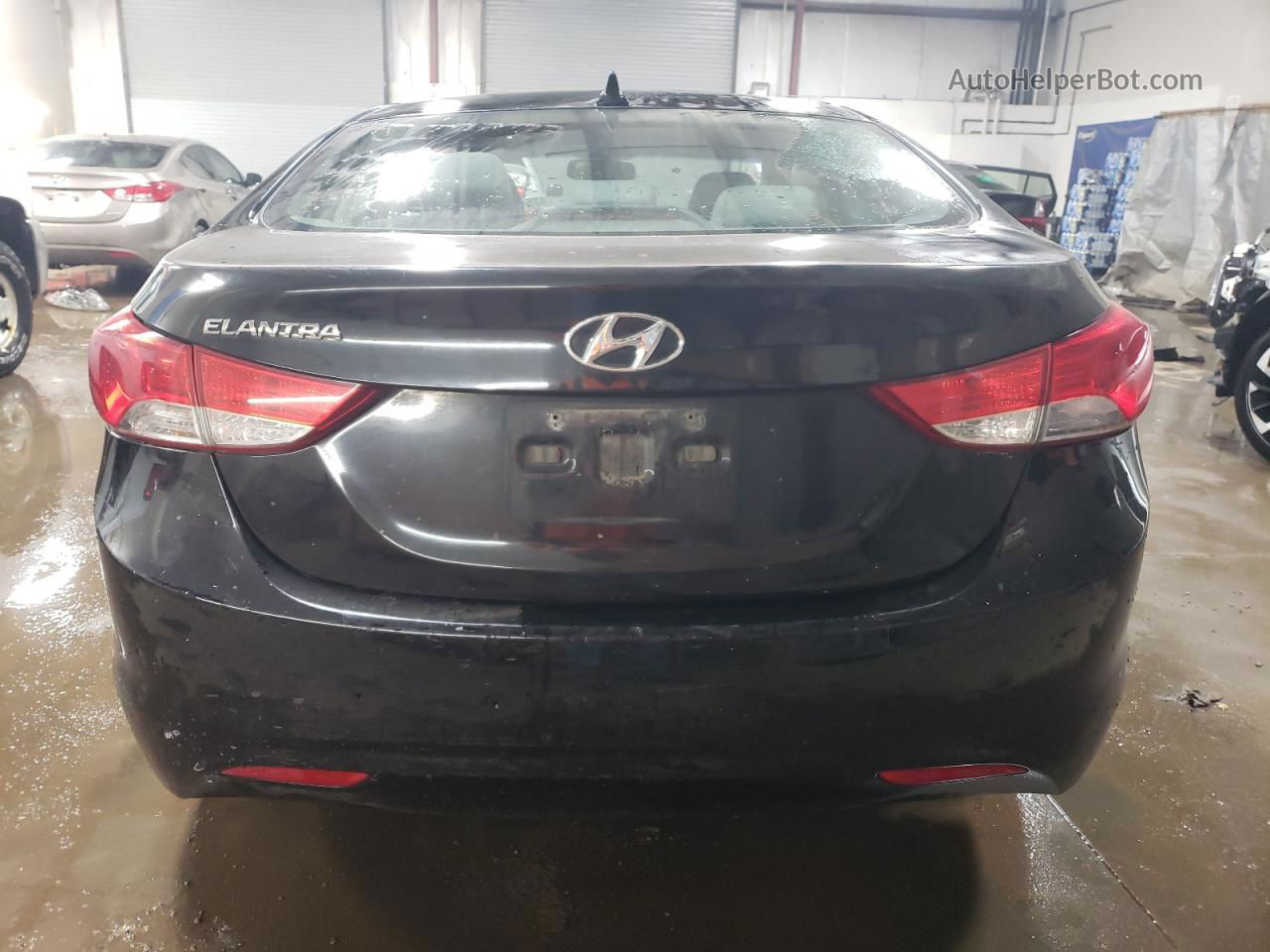 2012 Hyundai Elantra Gls Черный vin: KMHDH4AE3CU331384