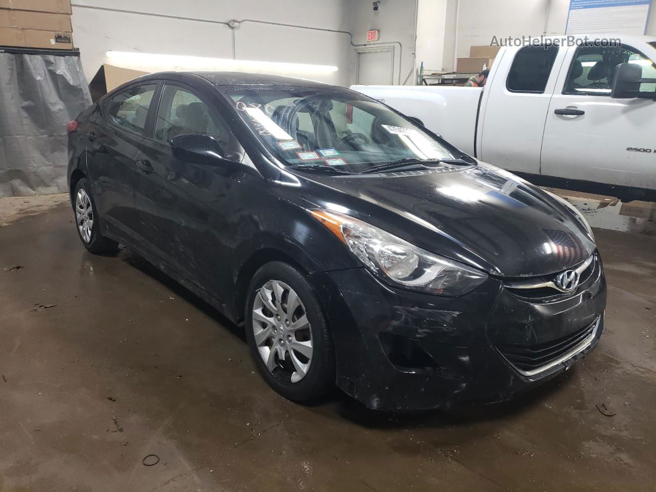 2012 Hyundai Elantra Gls Черный vin: KMHDH4AE3CU331384