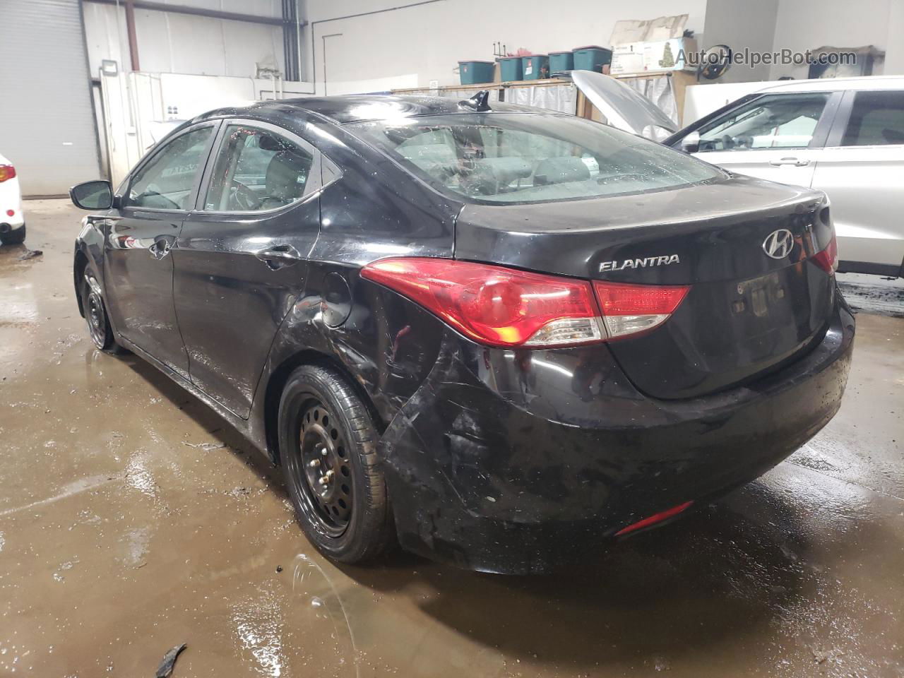 2012 Hyundai Elantra Gls Black vin: KMHDH4AE3CU331384