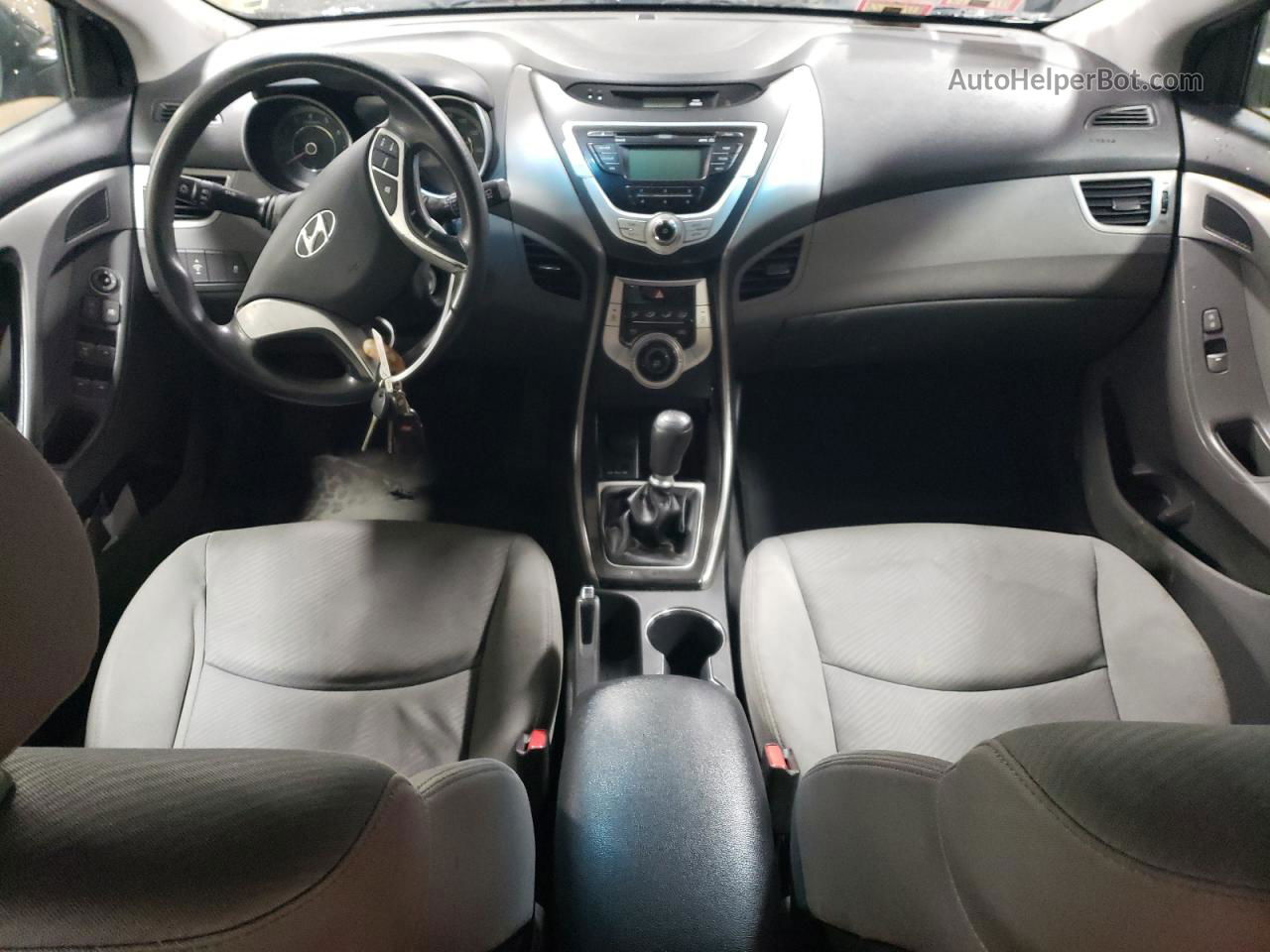 2012 Hyundai Elantra Gls Черный vin: KMHDH4AE3CU331384