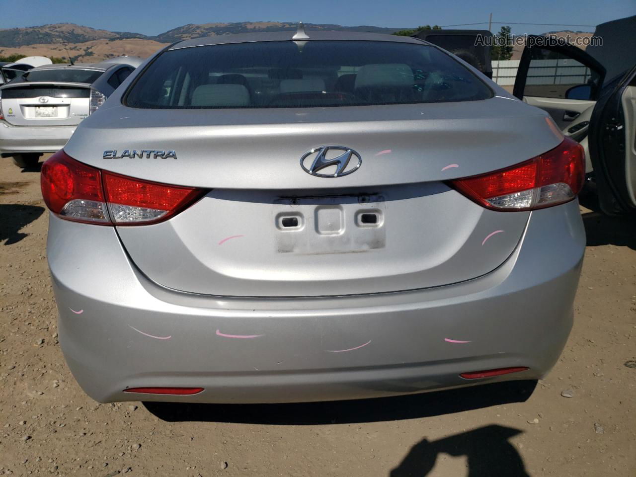 2012 Hyundai Elantra Gls Silver vin: KMHDH4AE3CU345575