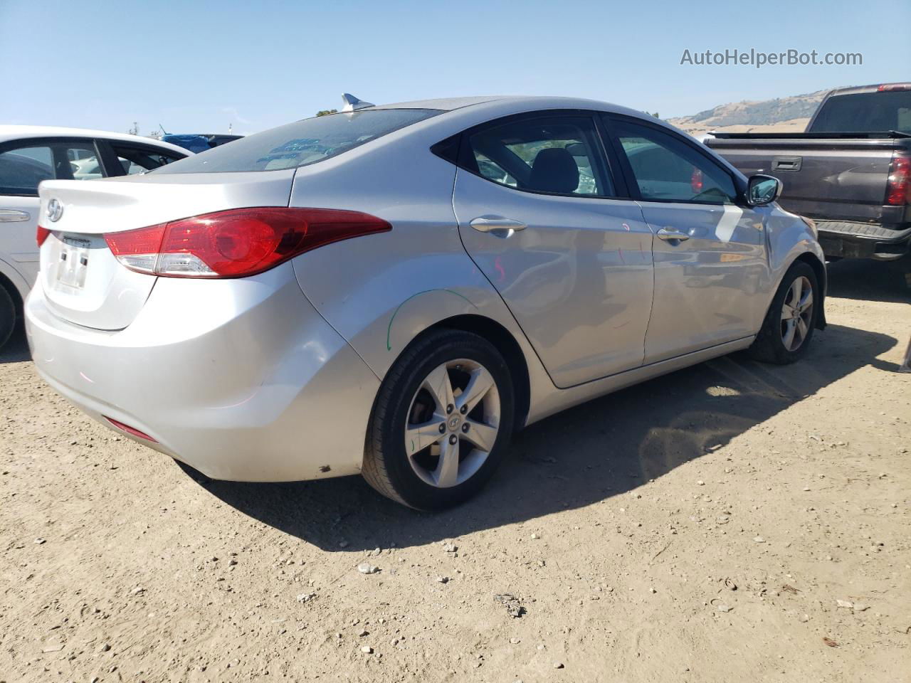 2012 Hyundai Elantra Gls Серебряный vin: KMHDH4AE3CU345575