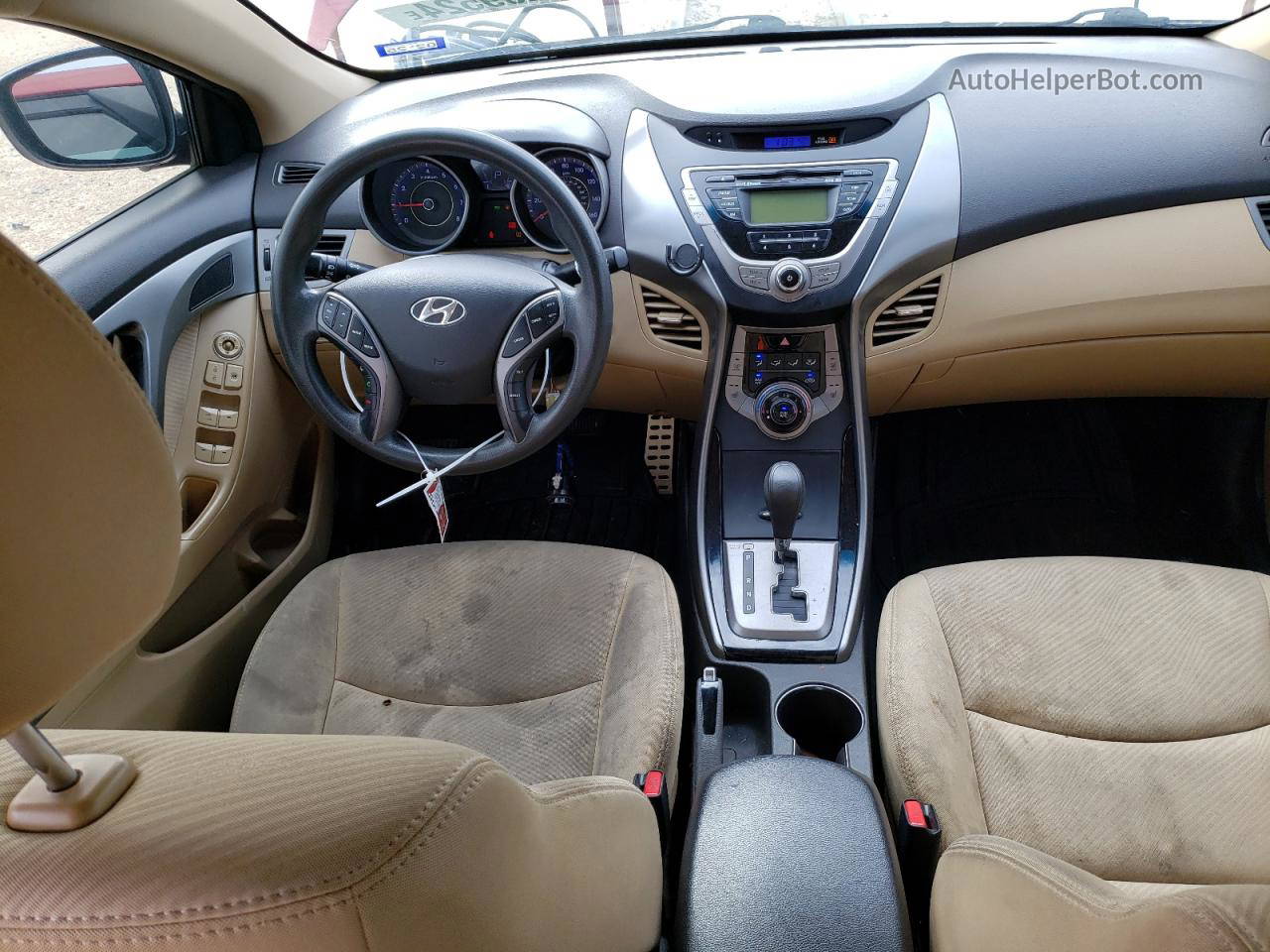 2013 Hyundai Elantra Gls Red vin: KMHDH4AE3DU533255