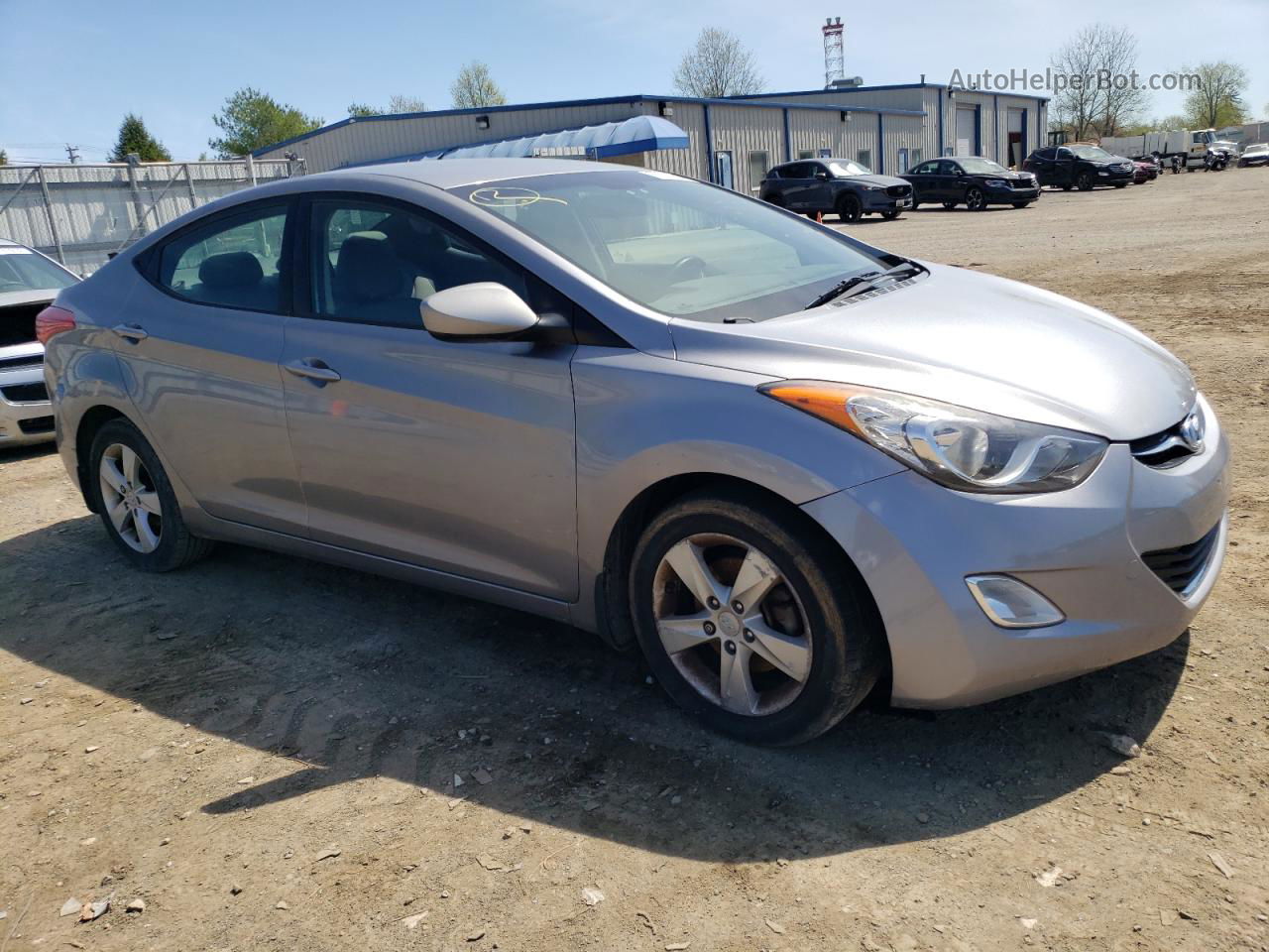 2013 Hyundai Elantra Gl Gray vin: KMHDH4AE3DU561069