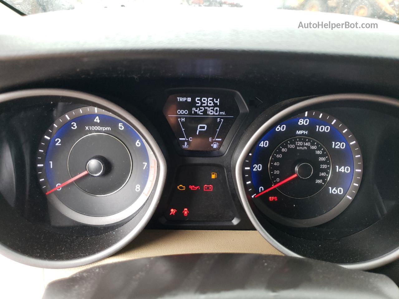 2013 Hyundai Elantra Gls Black vin: KMHDH4AE3DU716493