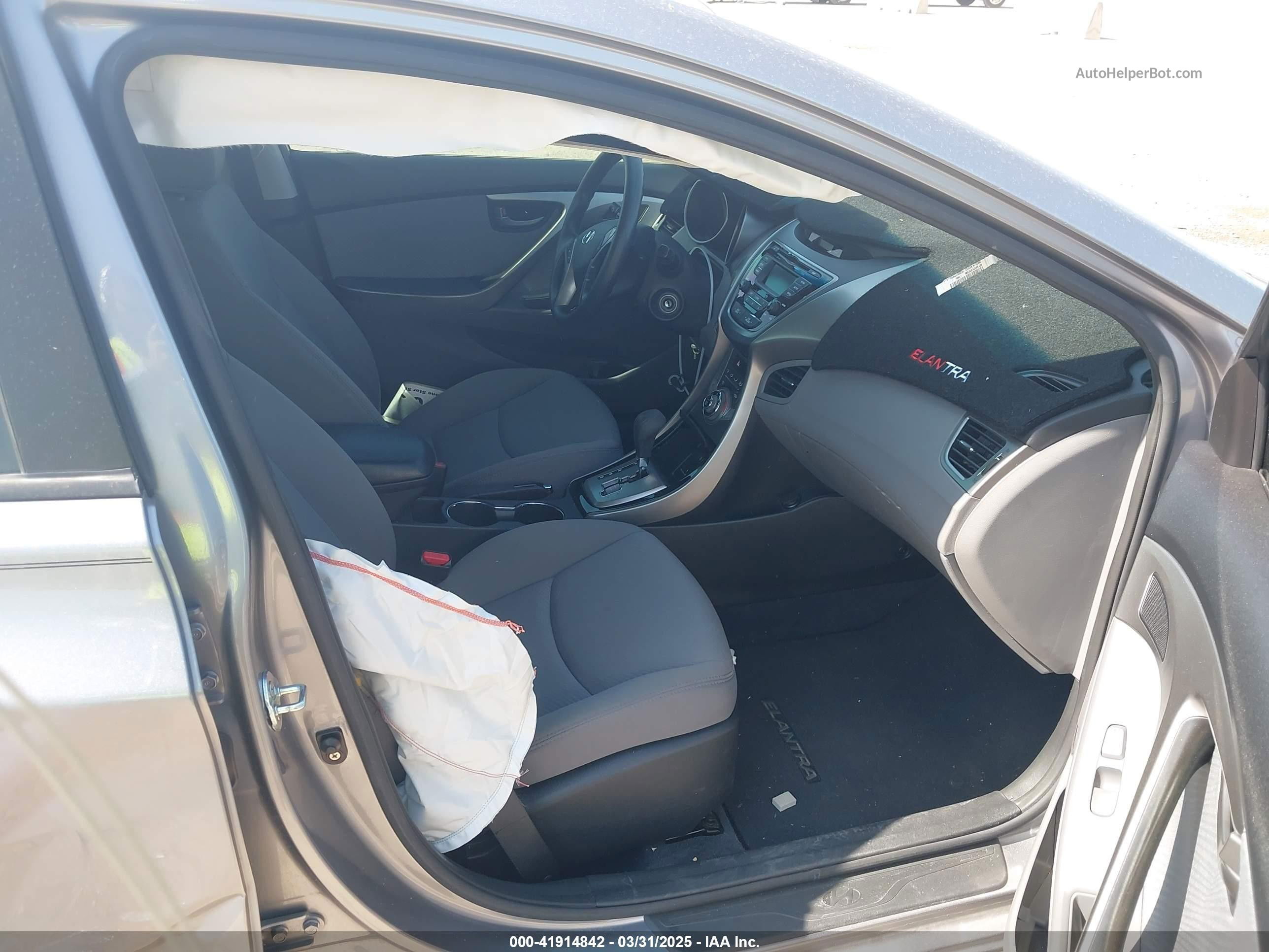 2013 Hyundai Elantra Gls Серый vin: KMHDH4AE3DU729387