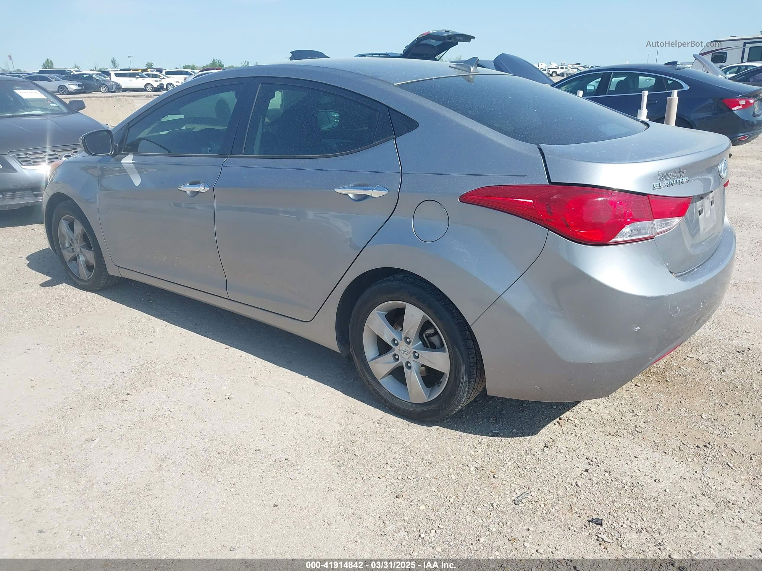 2013 Hyundai Elantra Gls Серый vin: KMHDH4AE3DU729387