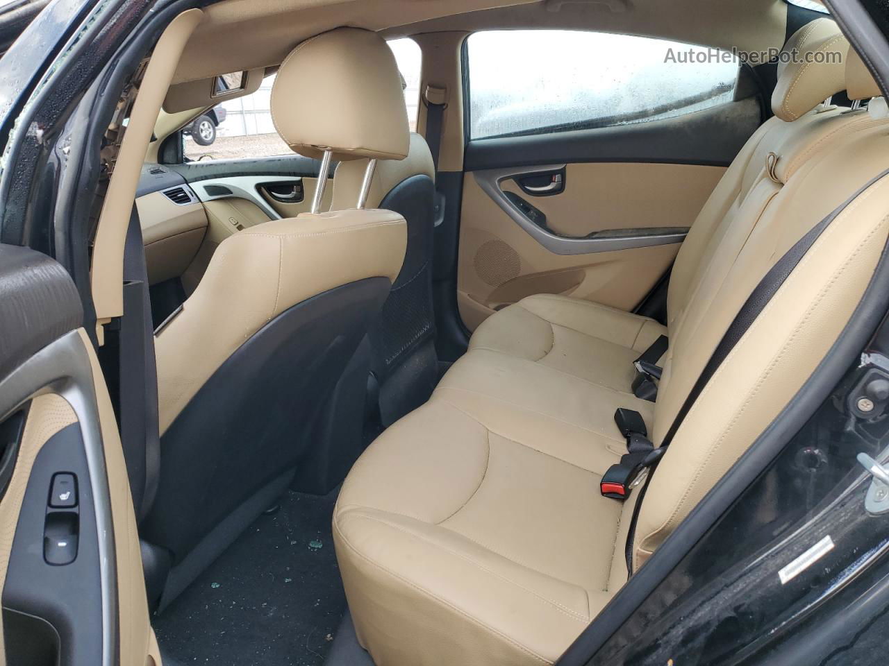 2013 Hyundai Elantra Gls Черный vin: KMHDH4AE3DU934708