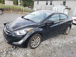 2014 Hyundai Elantra Se Black vin: KMHDH4AE3EU029158