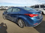 2014 Hyundai Elantra Se Blue vin: KMHDH4AE3EU081910