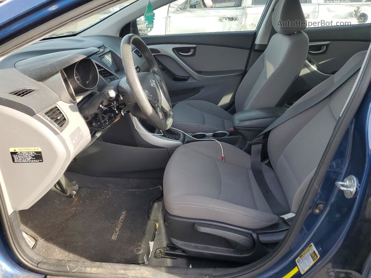 2014 Hyundai Elantra Se Blue vin: KMHDH4AE3EU081910