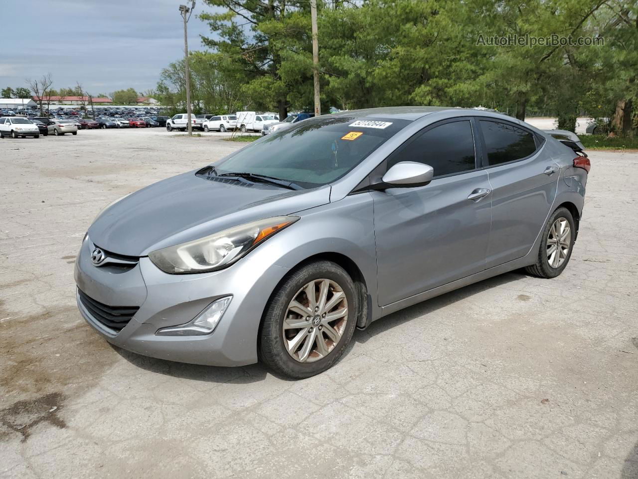 2014 Hyundai Elantra Se Silver vin: KMHDH4AE3EU149560