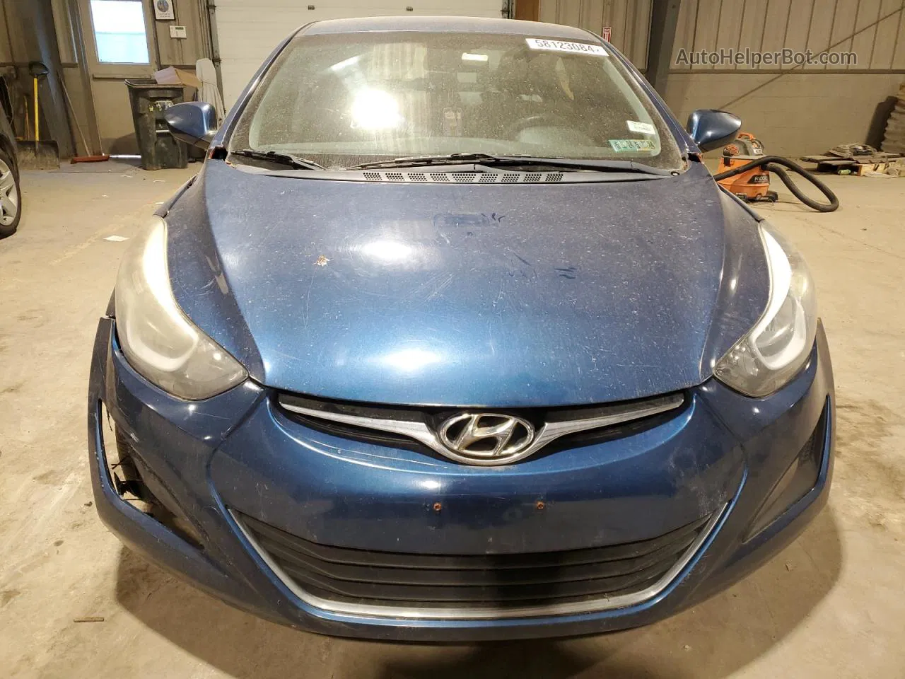 2014 Hyundai Elantra Se Синий vin: KMHDH4AE3EU158730