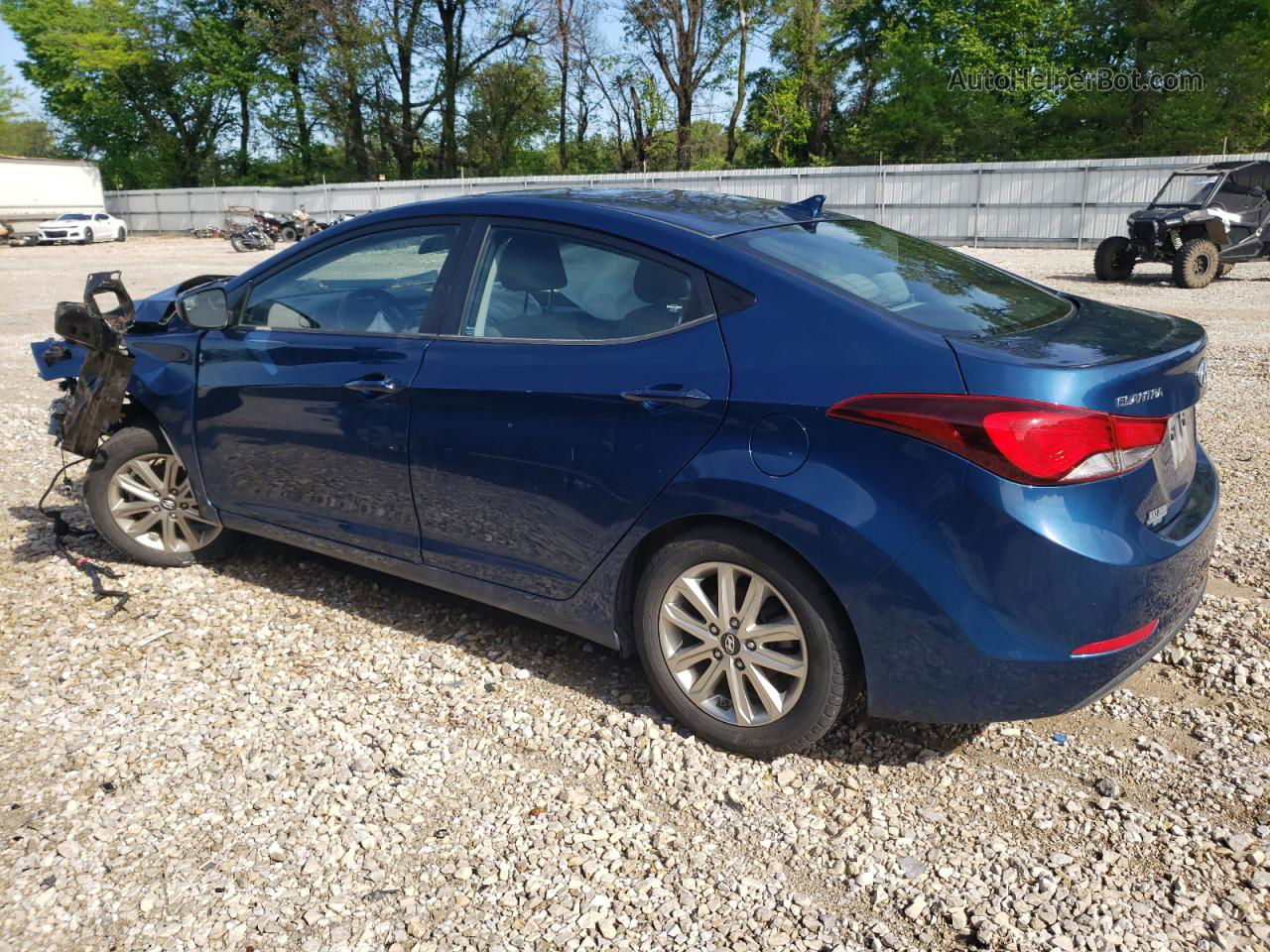 2014 Hyundai Elantra Se Blue vin: KMHDH4AE3EU179920