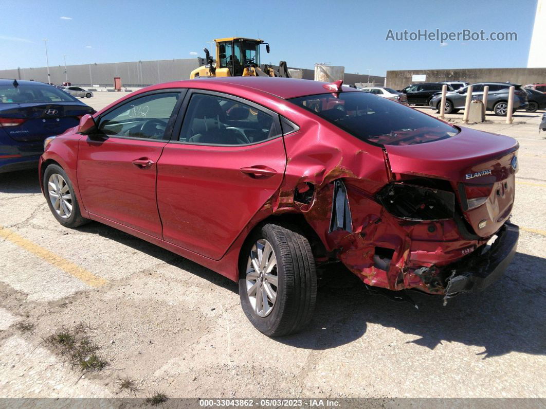 2015 Hyundai Elantra Se Red vin: KMHDH4AE3FU225599