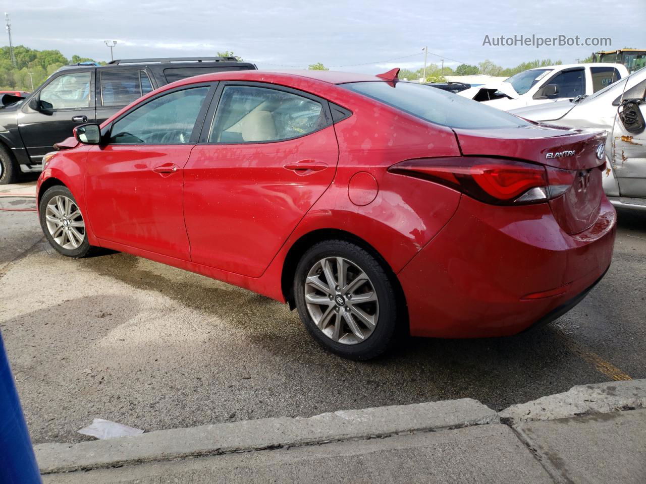 2015 Hyundai Elantra Se Burgundy vin: KMHDH4AE3FU387555