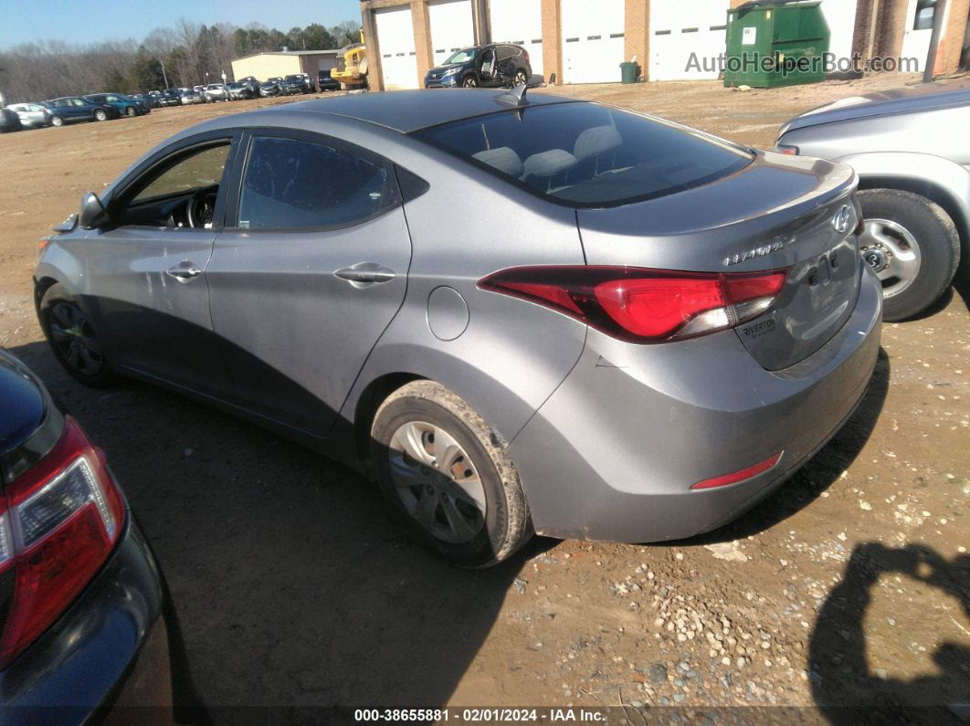 2016 Hyundai Elantra Se Silver vin: KMHDH4AE3GU482750