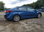 2016 Hyundai Elantra Se Синий vin: KMHDH4AE3GU601543