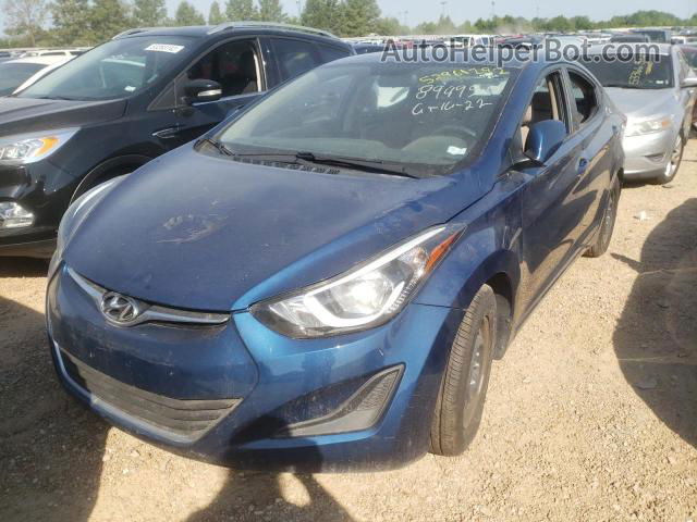 2016 Hyundai Elantra Se Blue vin: KMHDH4AE3GU619167