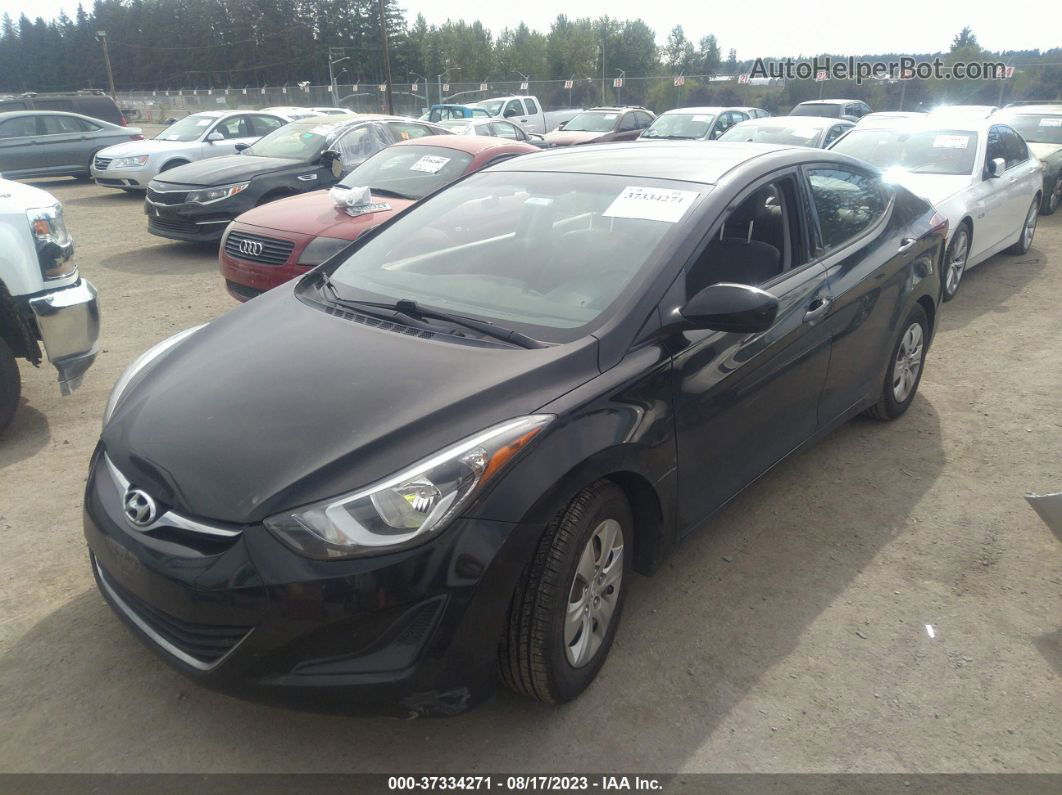 2016 Hyundai Elantra Se Черный vin: KMHDH4AE3GU632601