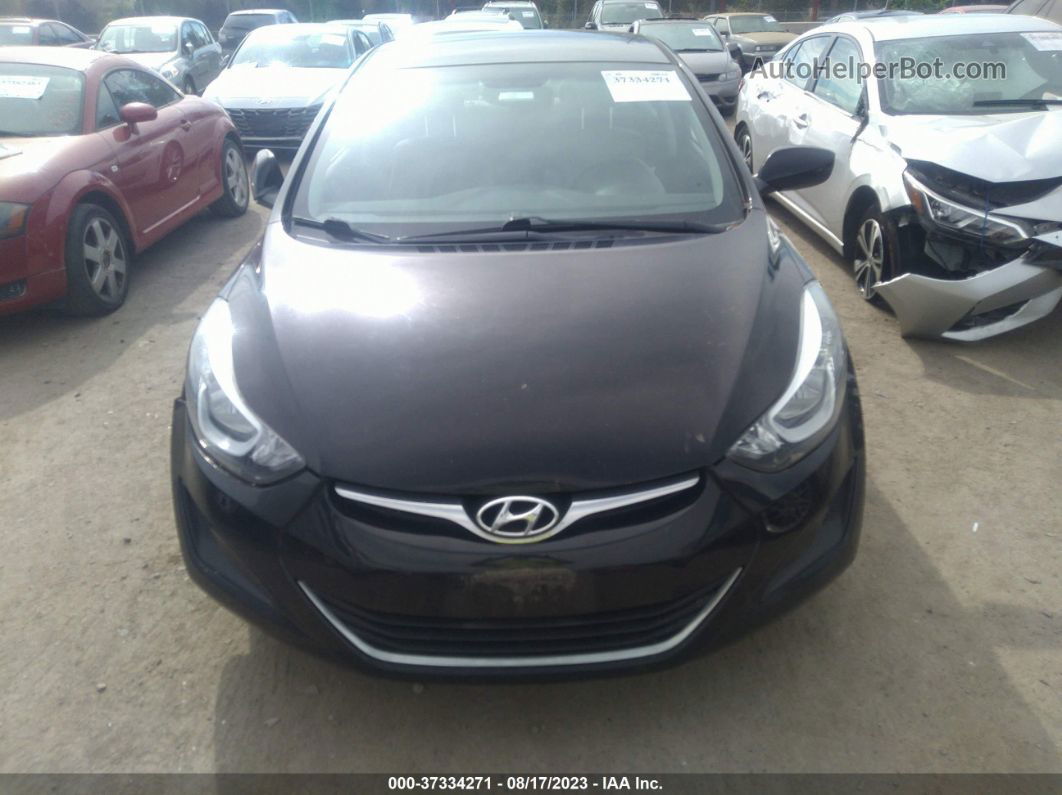 2016 Hyundai Elantra Se Black vin: KMHDH4AE3GU632601