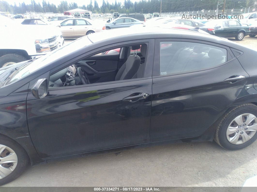 2016 Hyundai Elantra Se Черный vin: KMHDH4AE3GU632601