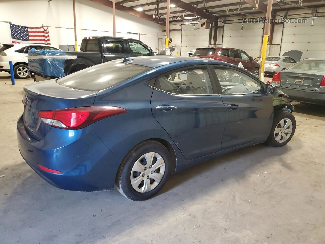 2016 Hyundai Elantra Se Blue vin: KMHDH4AE3GU655683