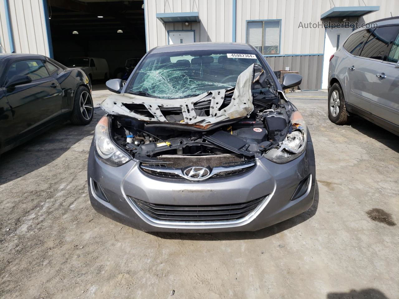 2011 Hyundai Elantra Gls Gray vin: KMHDH4AE4BU082074