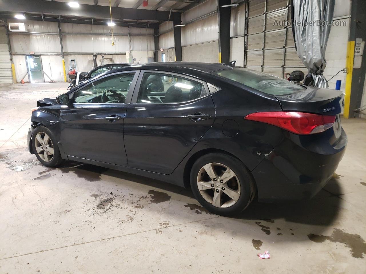 2011 Hyundai Elantra Gls Black vin: KMHDH4AE4BU106566