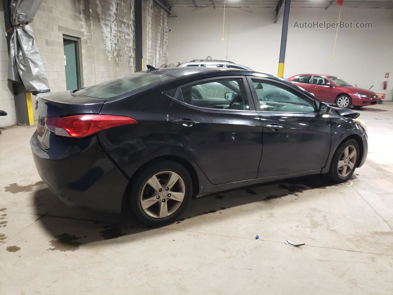 2011 Hyundai Elantra Gls Black vin: KMHDH4AE4BU106566