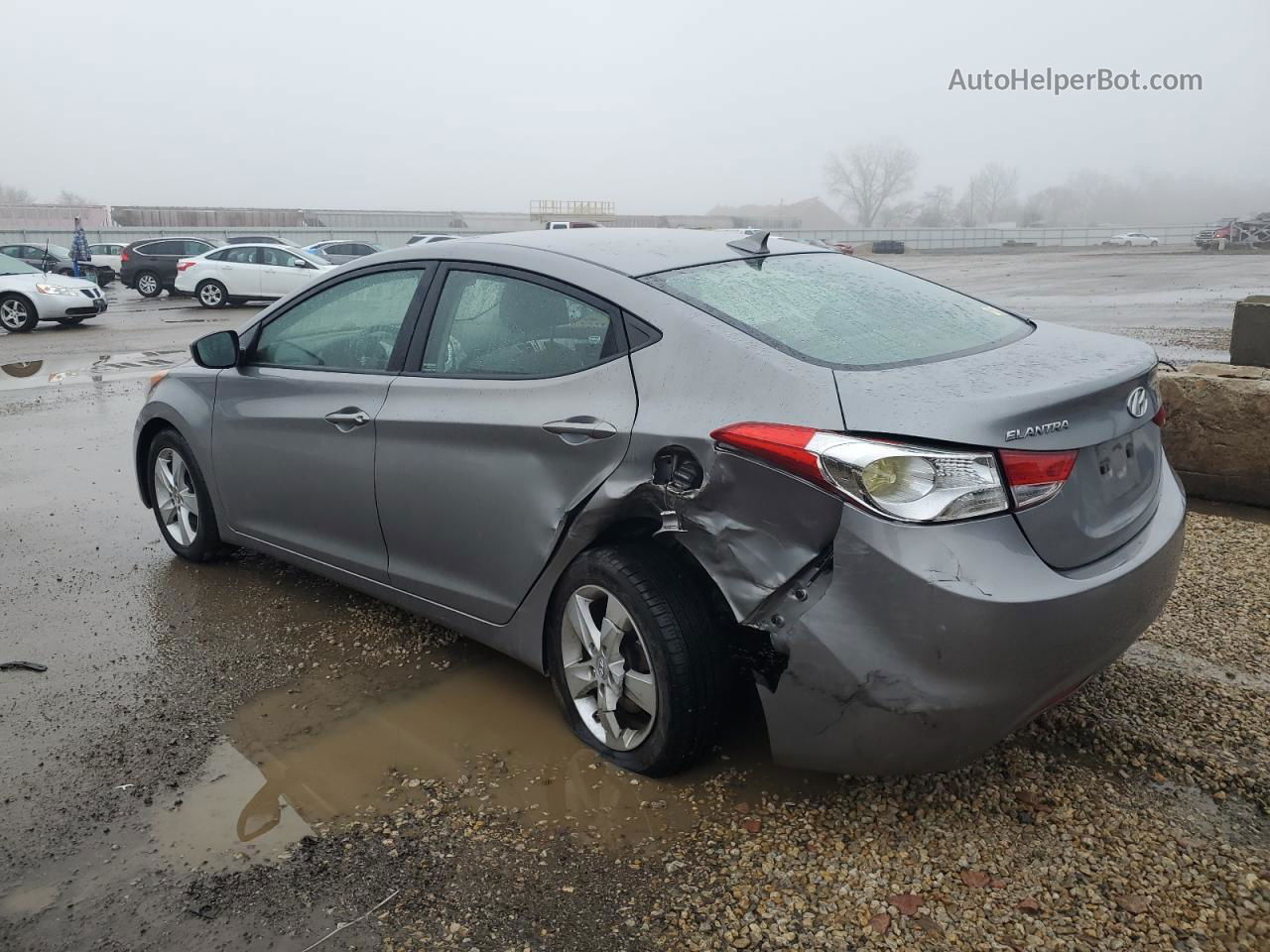 2011 Hyundai Elantra Gls Gray vin: KMHDH4AE4BU106633