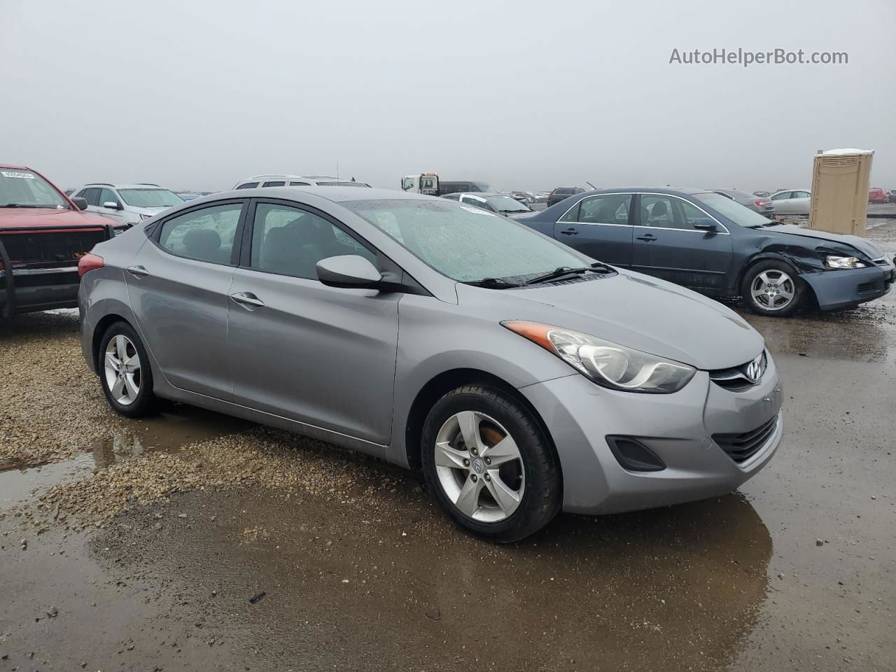 2011 Hyundai Elantra Gls Gray vin: KMHDH4AE4BU106633