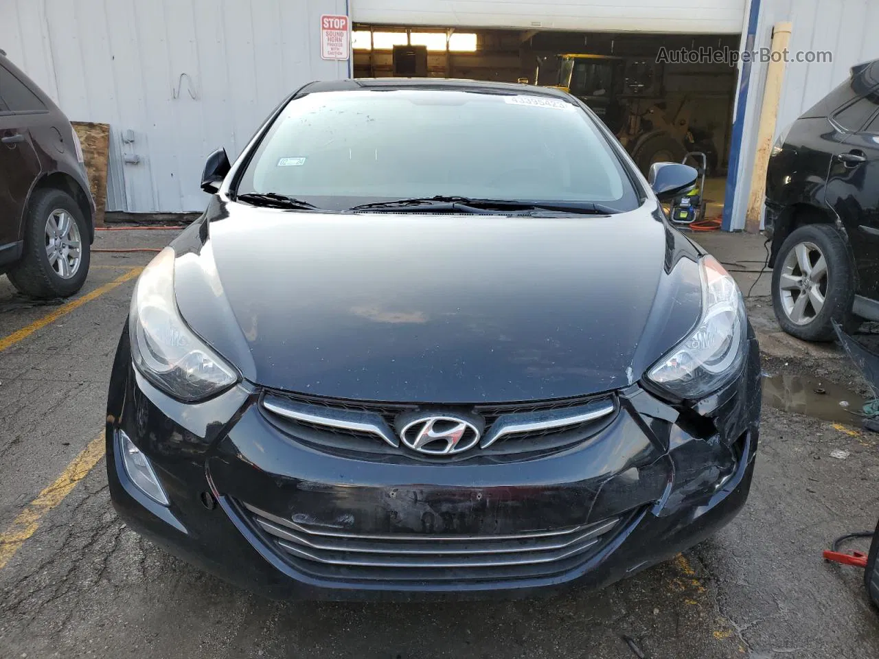 2011 Hyundai Elantra Gls Black vin: KMHDH4AE4BU118538