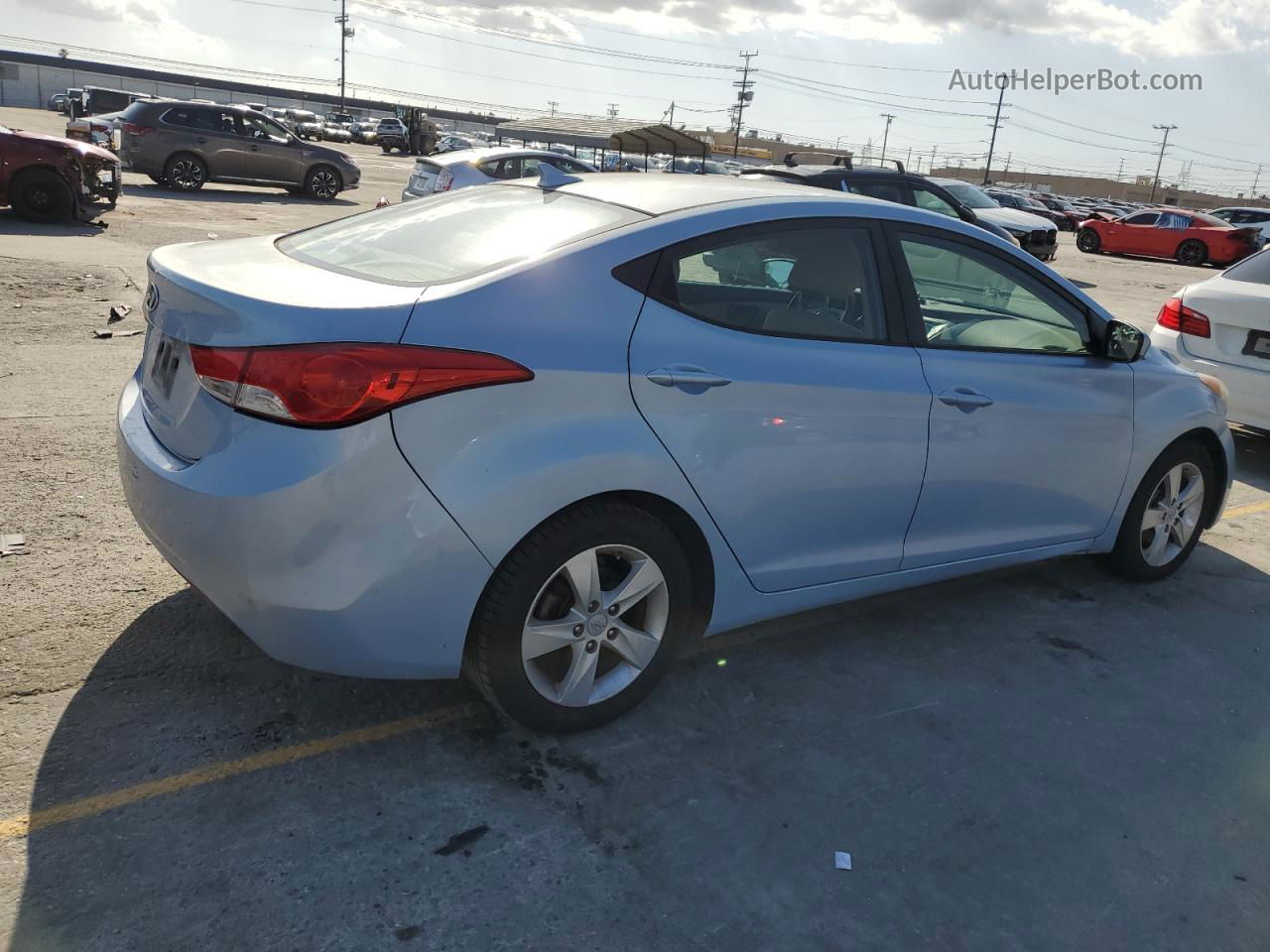 2011 Hyundai Elantra Gls Синий vin: KMHDH4AE4BU123335