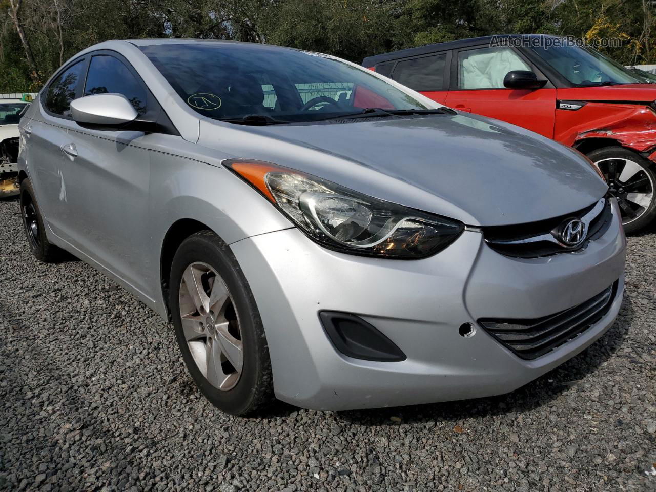 2011 Hyundai Elantra Gls Серебряный vin: KMHDH4AE4BU144637