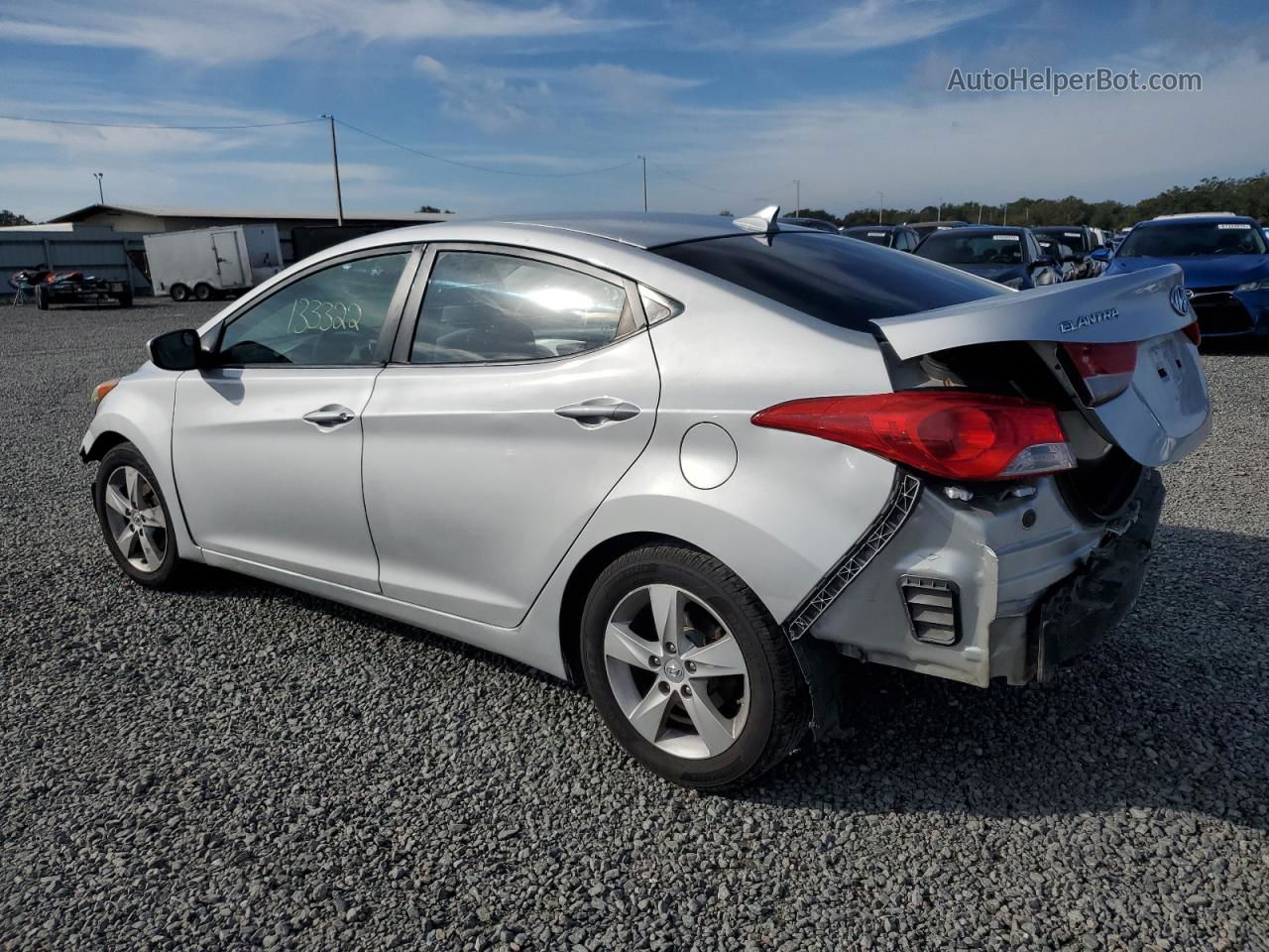 2011 Hyundai Elantra Gls Серебряный vin: KMHDH4AE4BU144637