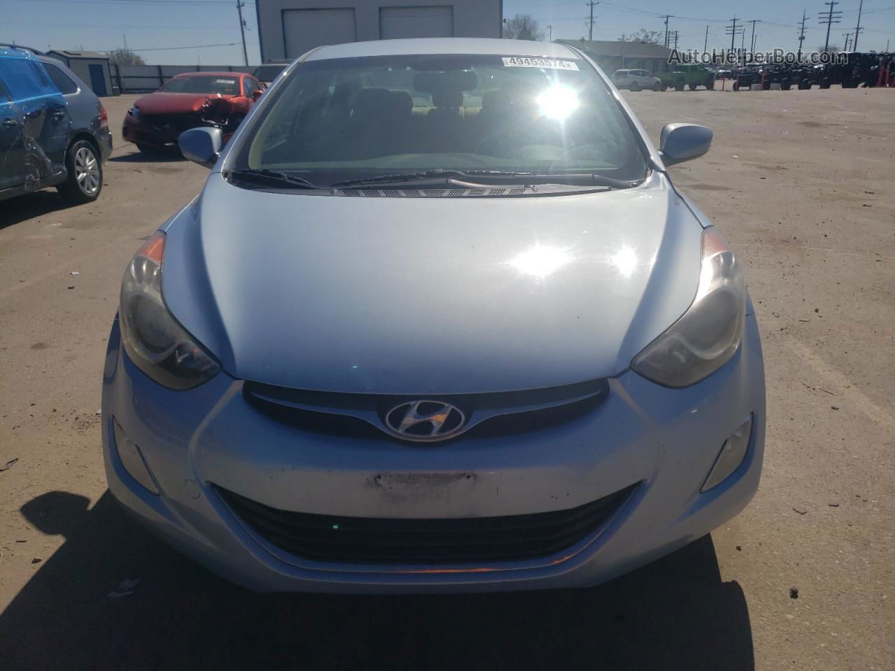 2012 Hyundai Elantra Gls Blue vin: KMHDH4AE4CU291445