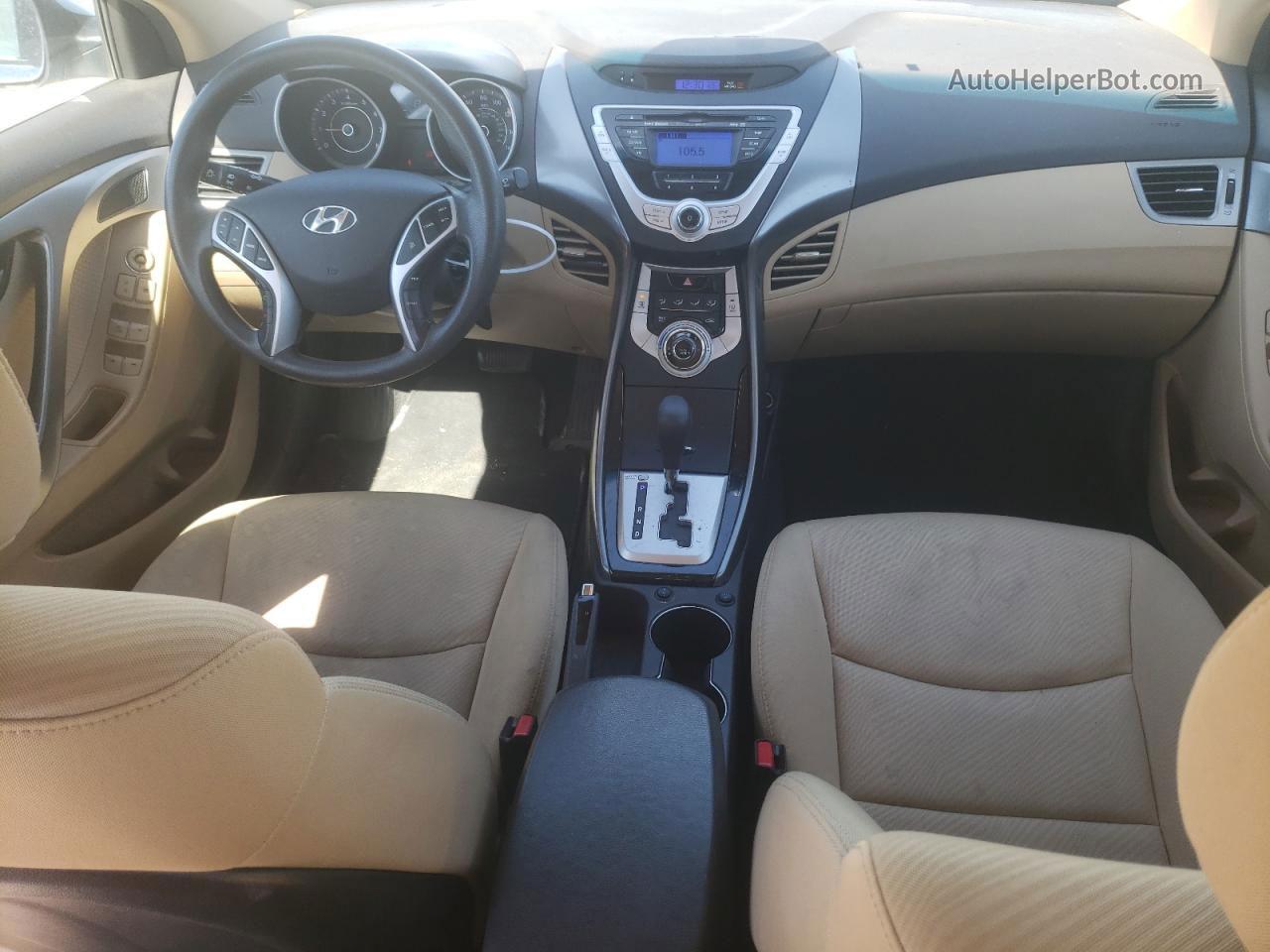 2012 Hyundai Elantra Gls Синий vin: KMHDH4AE4CU291445