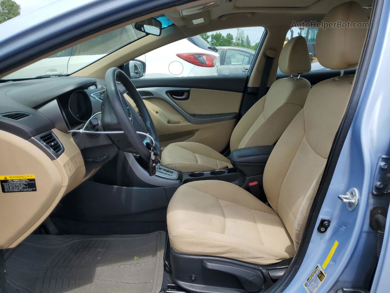 2012 Hyundai Elantra Gls Blue vin: KMHDH4AE4CU314710