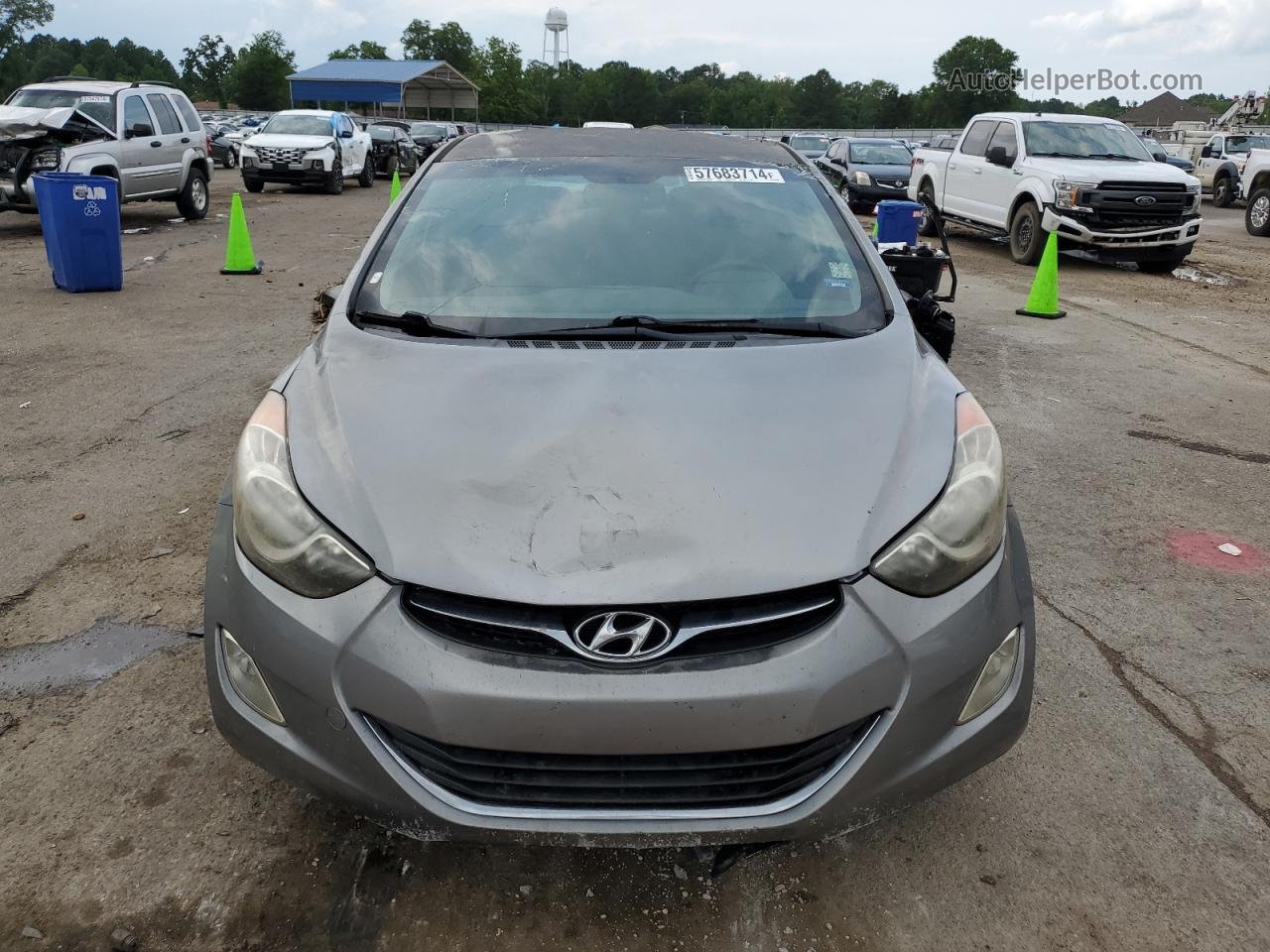 2012 Hyundai Elantra Gls Silver vin: KMHDH4AE4CU354771