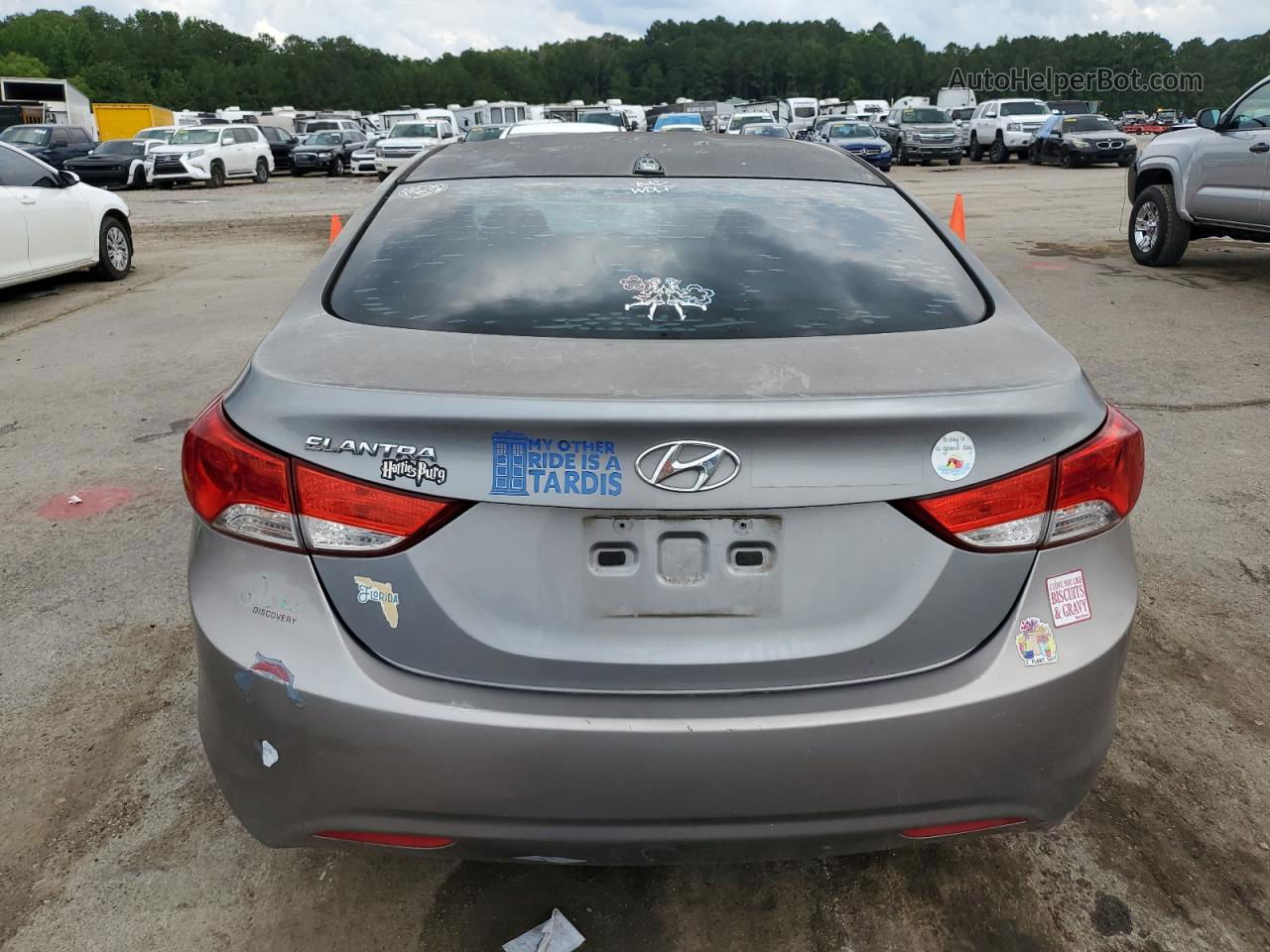 2012 Hyundai Elantra Gls Серебряный vin: KMHDH4AE4CU354771